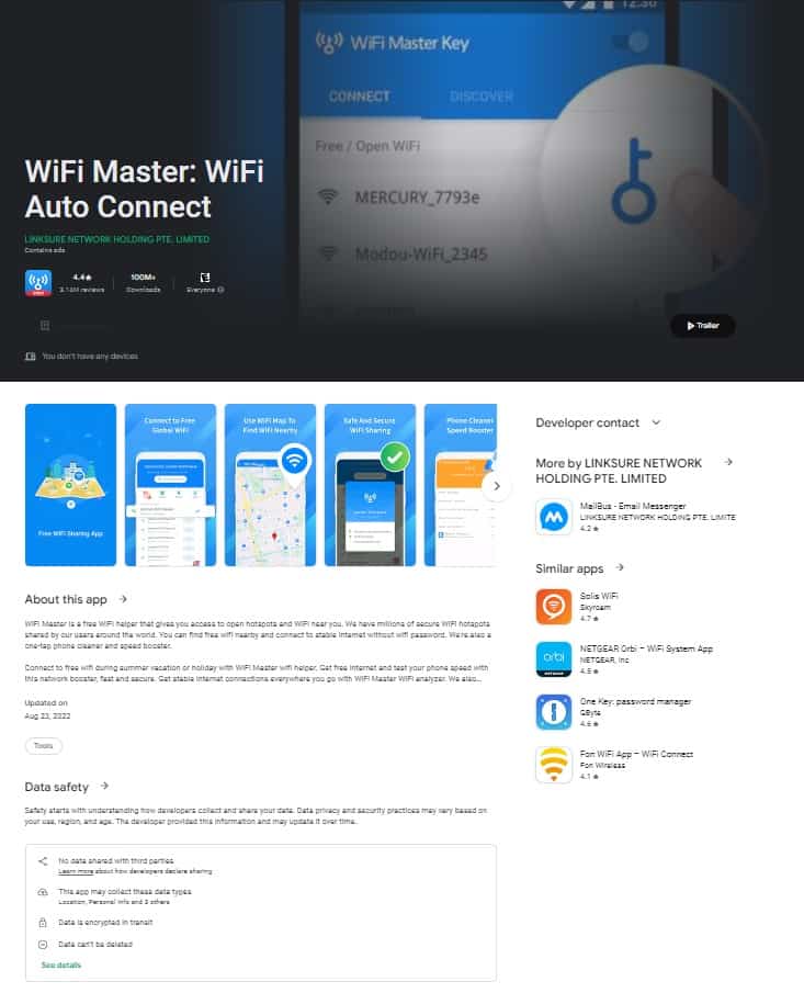 Aplikasi Wifi Master