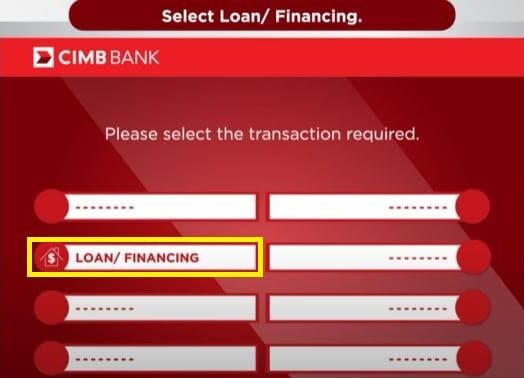 Cara Bayar Loan Kereta CIMB di ATM (1)