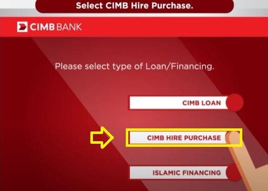 Cara Bayar Loan Kereta CIMB di ATM (2)
