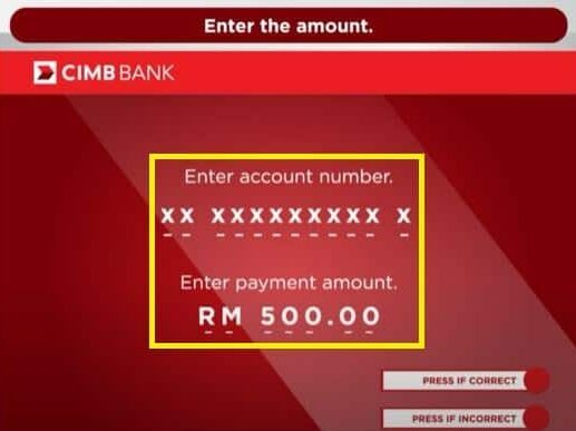 Cara Bayar Loan Kereta CIMB di ATM (5)