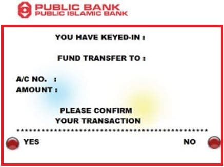 Cara Bayar Loan Kereta Public Bank Melalui ATM (4)