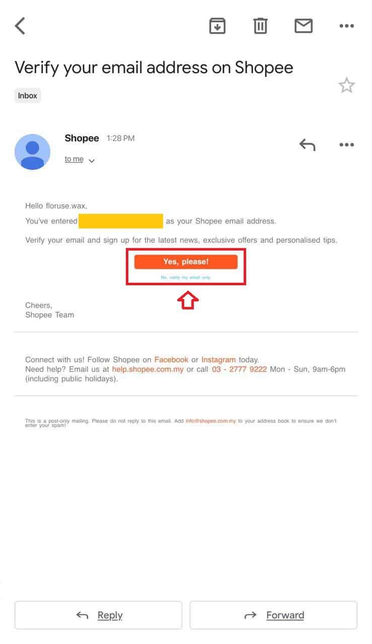 Cara Daftar Akaun Shopee Malaysia (Foto 6)