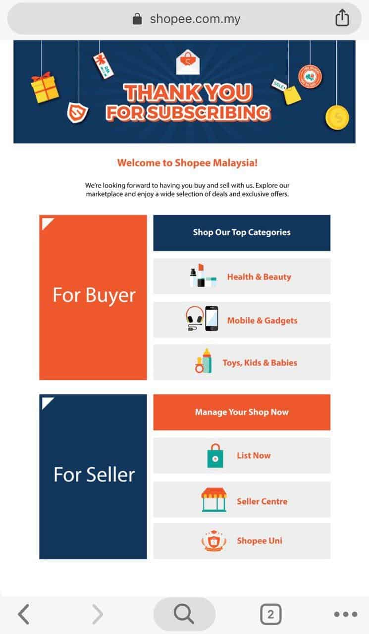 Cara Daftar Akaun Shopee Malaysia (Foto 7)
