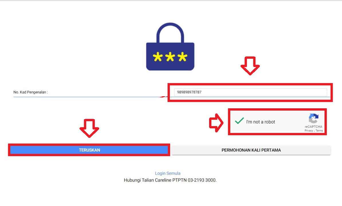 Cara Dapatkan Nombor Pinjaman PTPTN Melalui E-mail (2)