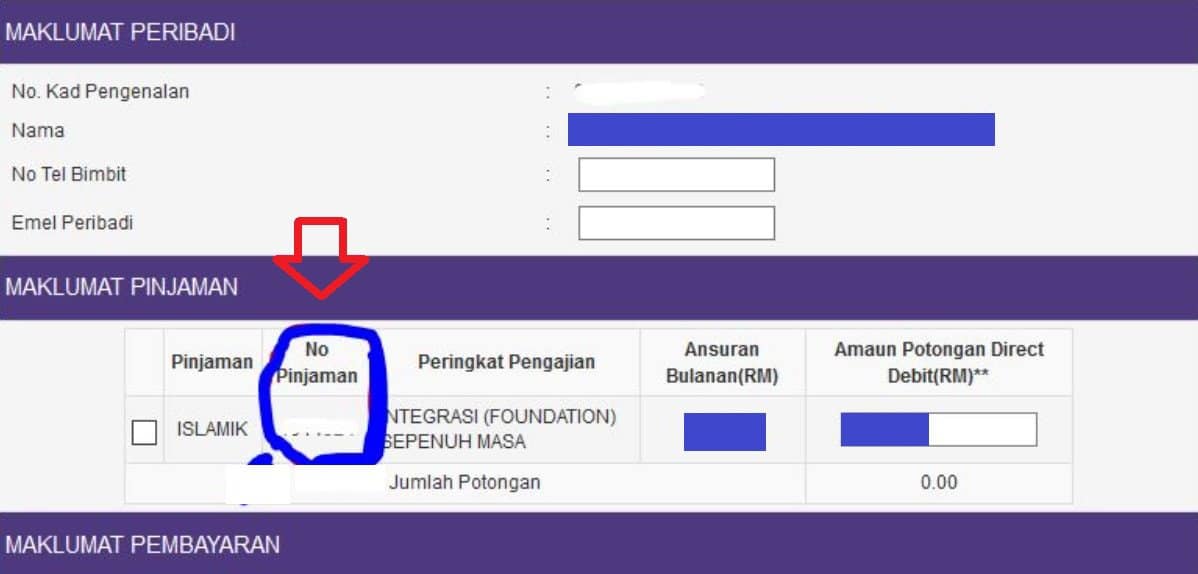 Cara Dapatkan Nombor Pinjaman PTPTN Melalui E-mail (6)