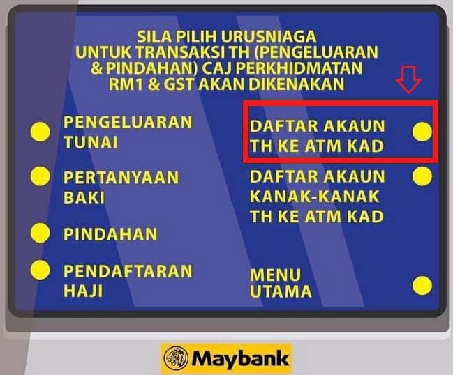 Cara Link Tabung Haji Dengan Maybank2u (Sahkan di ATM Dulu) 2