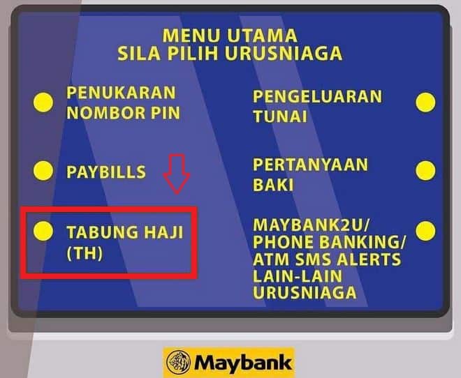 Cara Link Tabung Haji Dengan Maybank2u (Sahkan di ATM Dulu)