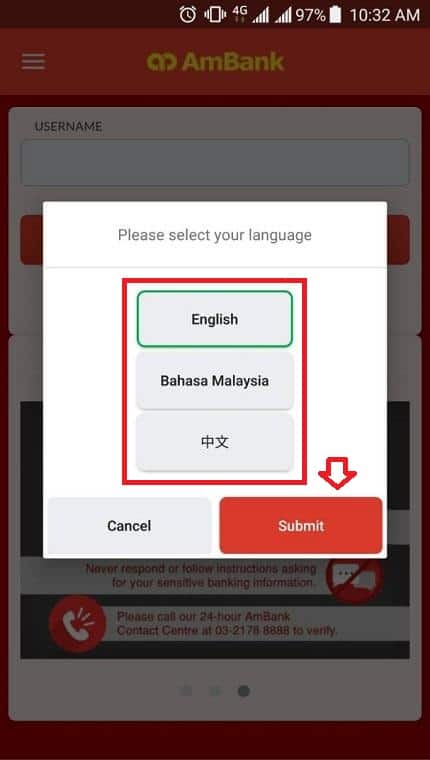 Cara Semak Baki Akaun Ambank Melalui Aplikasi AmOnline