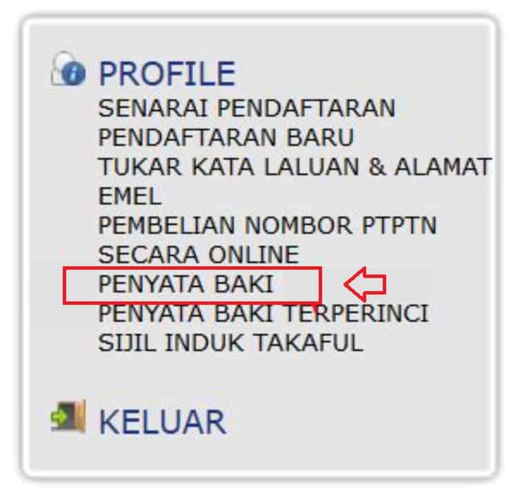 Cara Semak Nombor Pinjaman PTPTN Via Online (2)