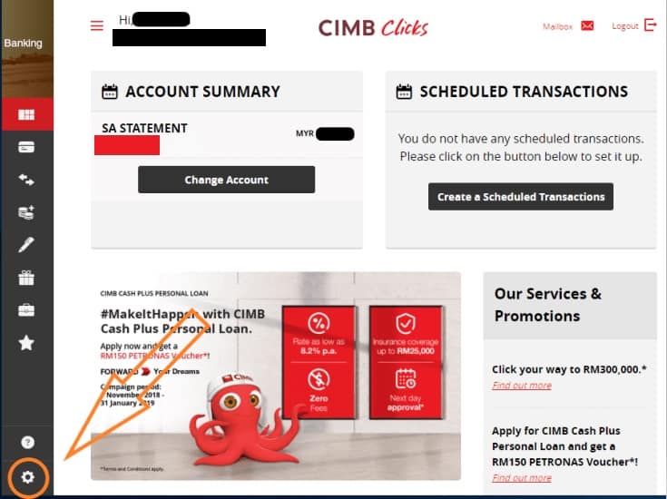 Cara Tukar Password CIMB Clicks (1)