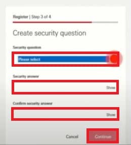 Create Security Question (Cara daftar HSBC 6)