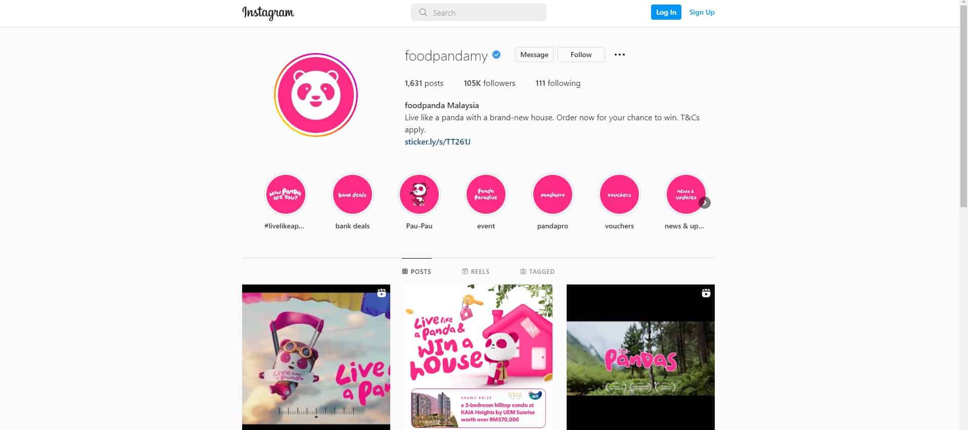 Instagram FoodPanda Malaysia