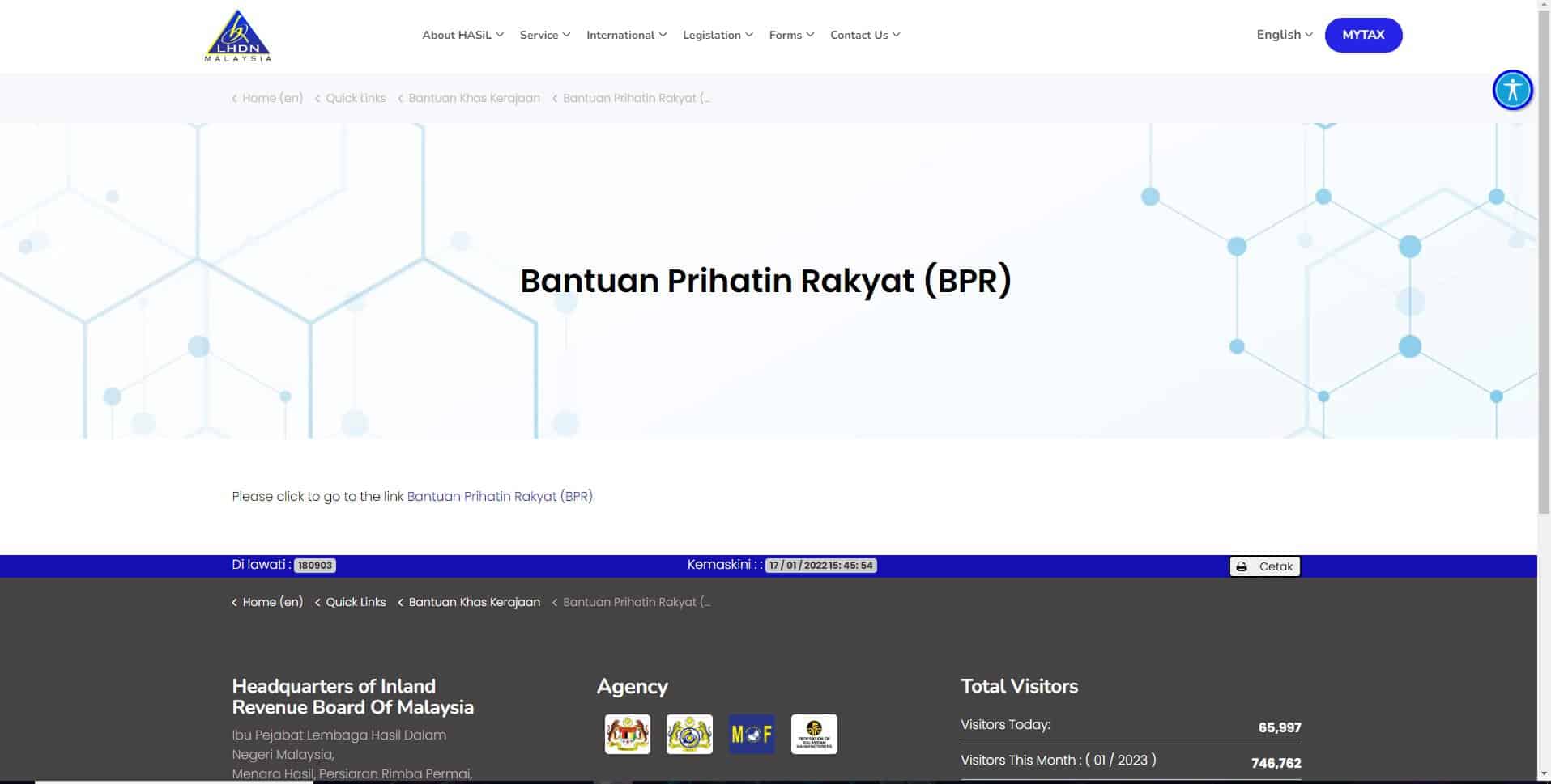 Laman Web Rasmi BPR Malaysia