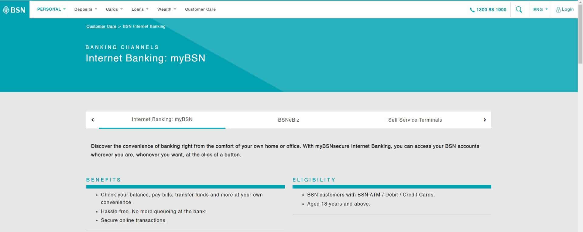 Laman Web Rasmi Bank BSN