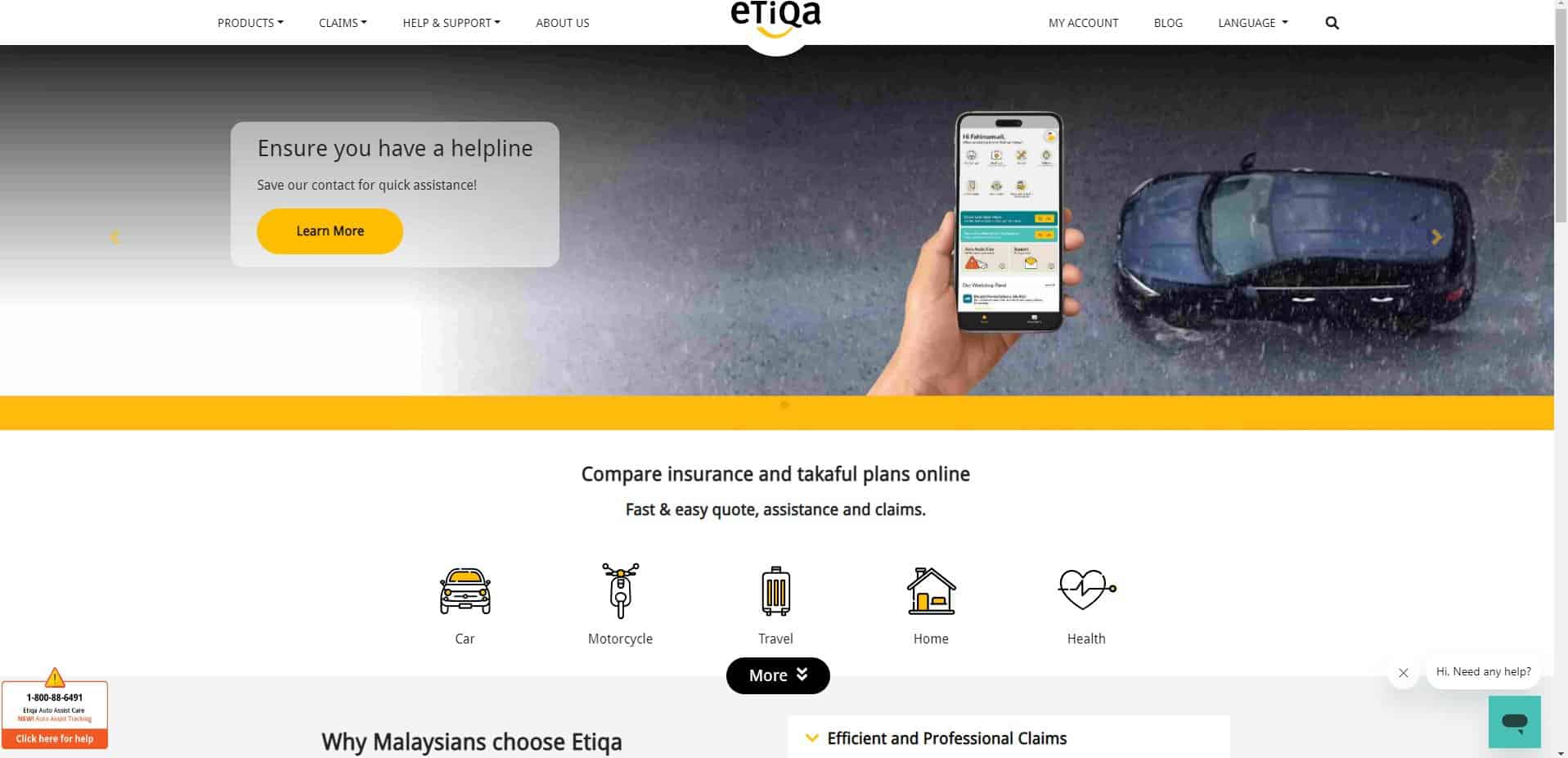 Laman Web Rasmi Etiqa Malaysia