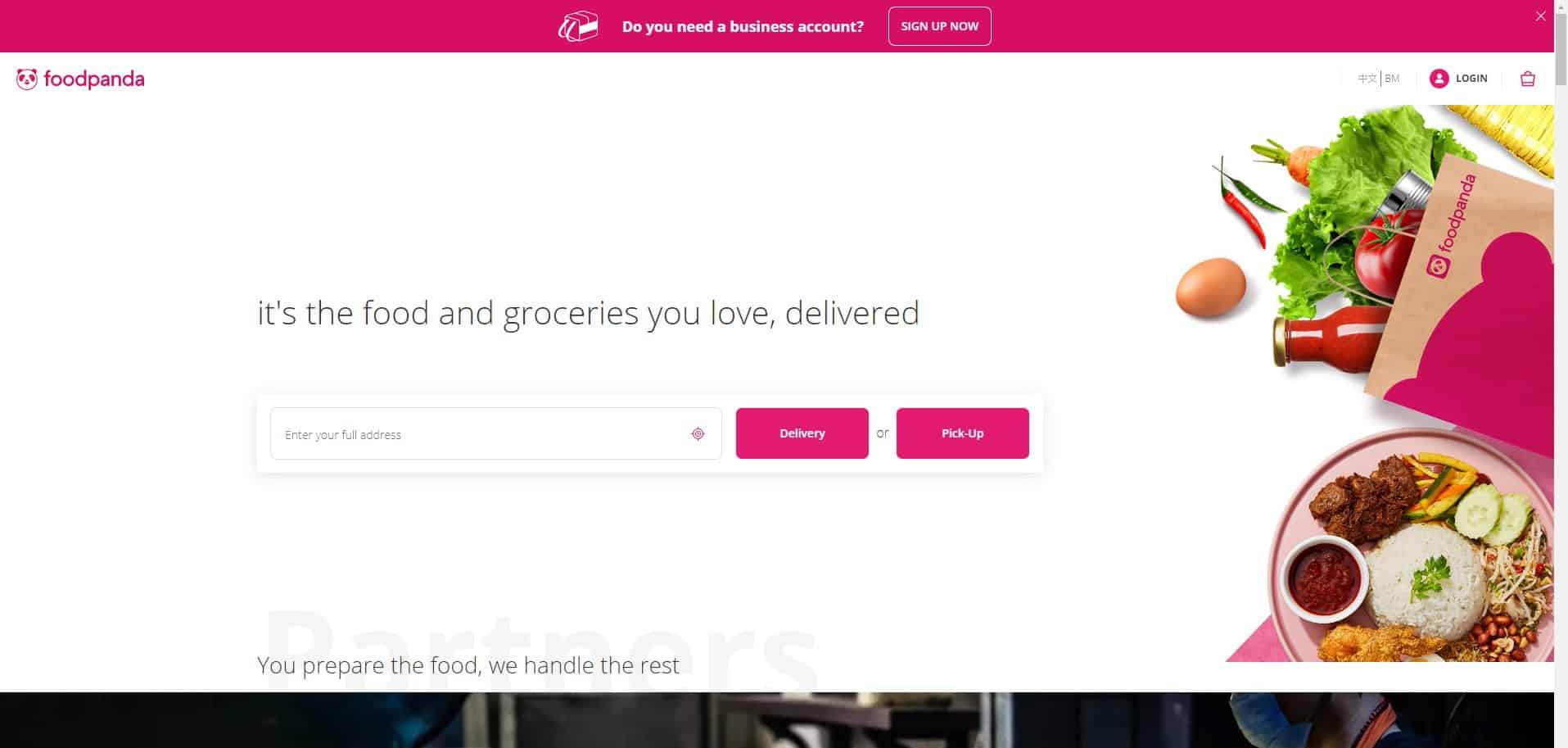 Laman Web Rasmi Foodpanda