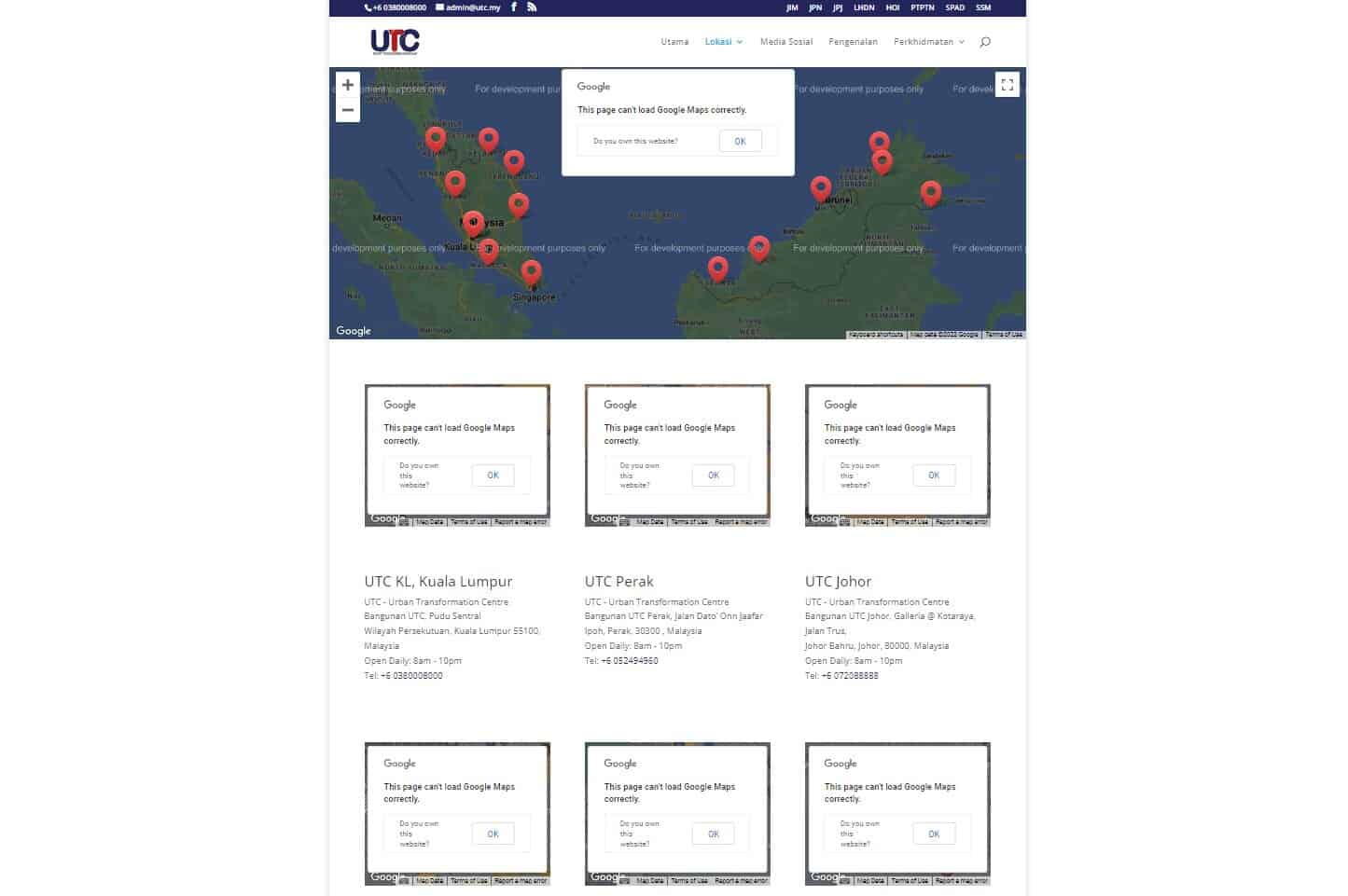 Laman Web Rasmi KWSP (UTC)