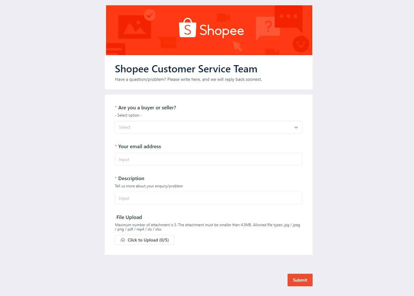 Laman Web Rasmi Shopee (Shopee Customer Service Team)