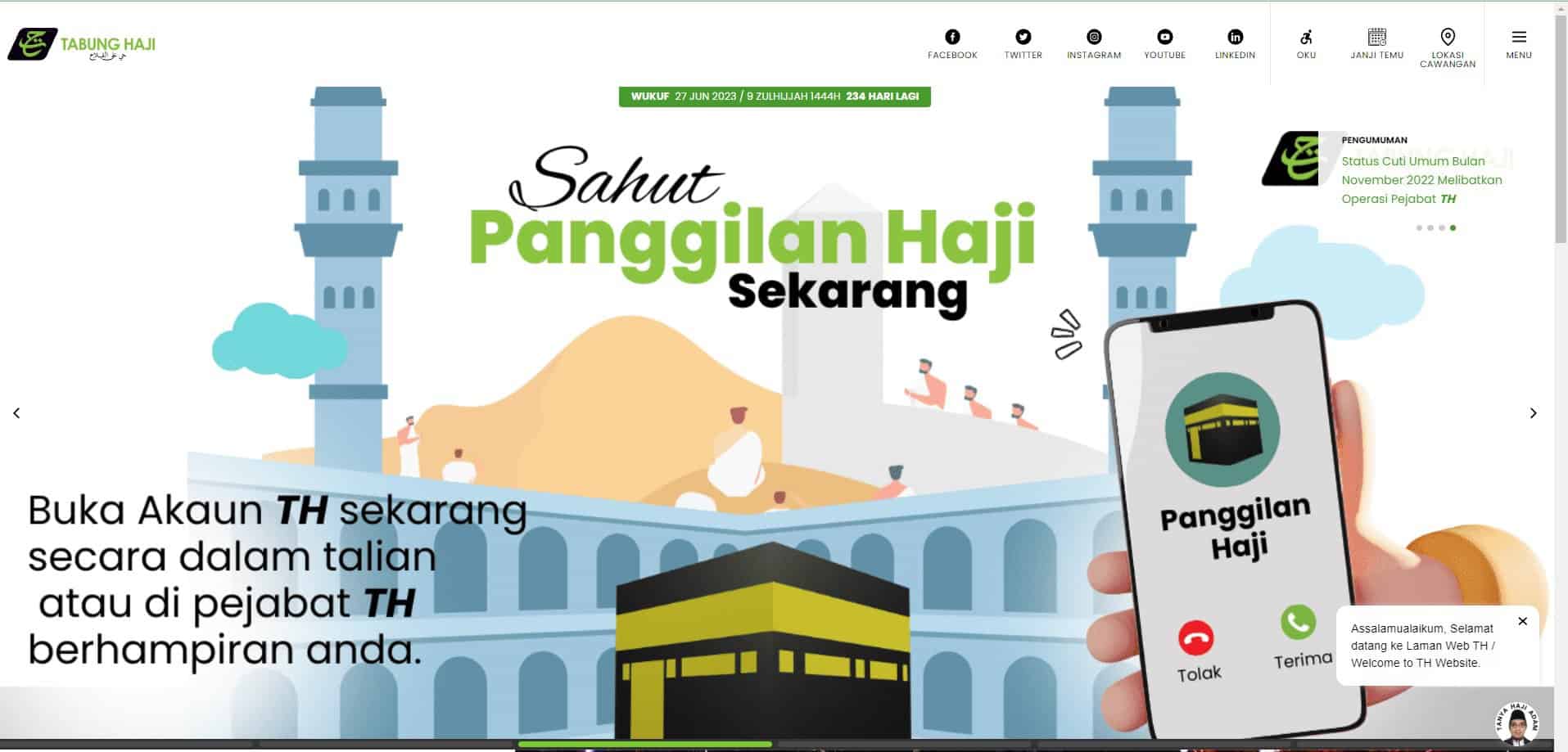 Laman Web Rasmi Tabung Haji