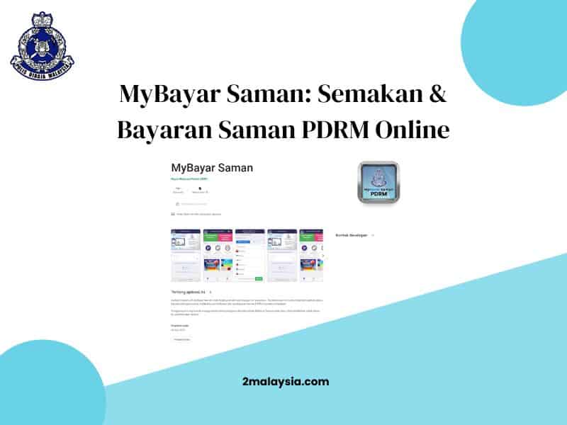 MyBayar Saman: Buat Semakan & Bayaran Saman PDRM Online