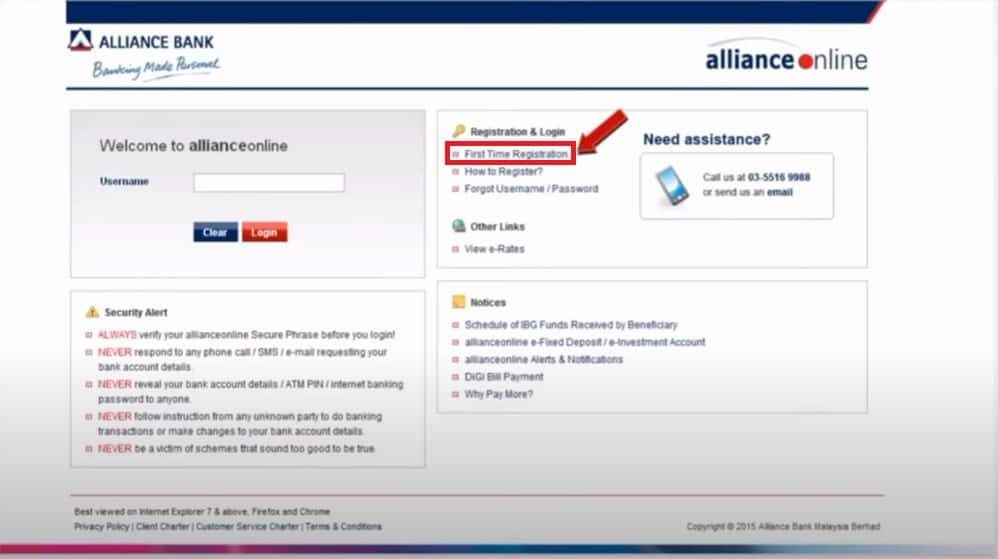 cara daftar alliance bank online (aktifkan 1)