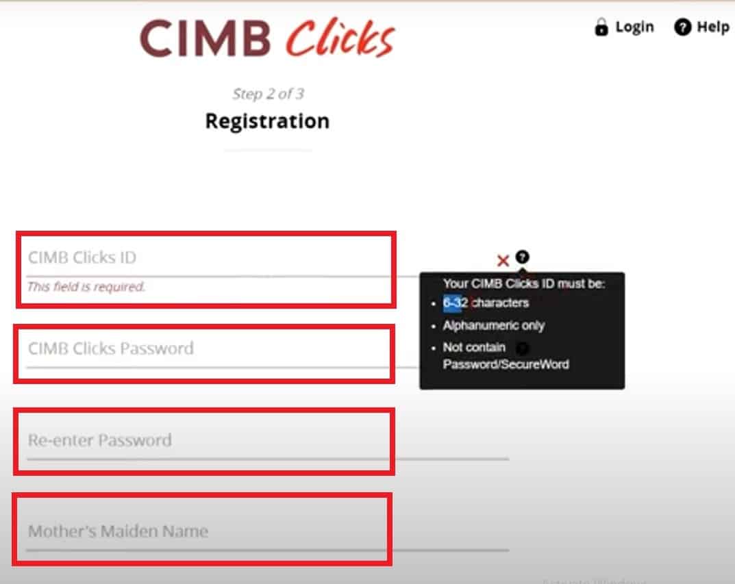 cara daftar cimb click 7