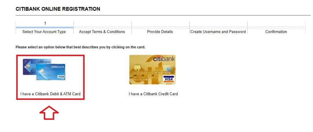 cara daftar citibank online (guna debit & atm card 2)