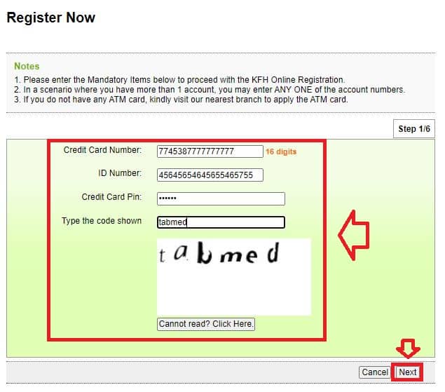 cara daftar kfh online (kad kredit 4)