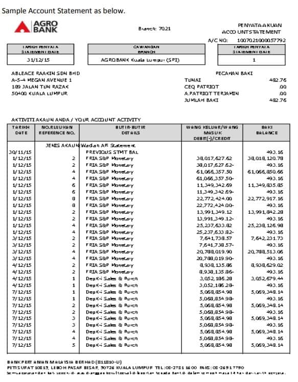 cara dapatkan penyata bank agrobank online (7)