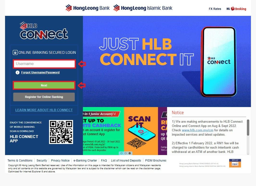 cara dapatkan penyata bank hong leong online (1)