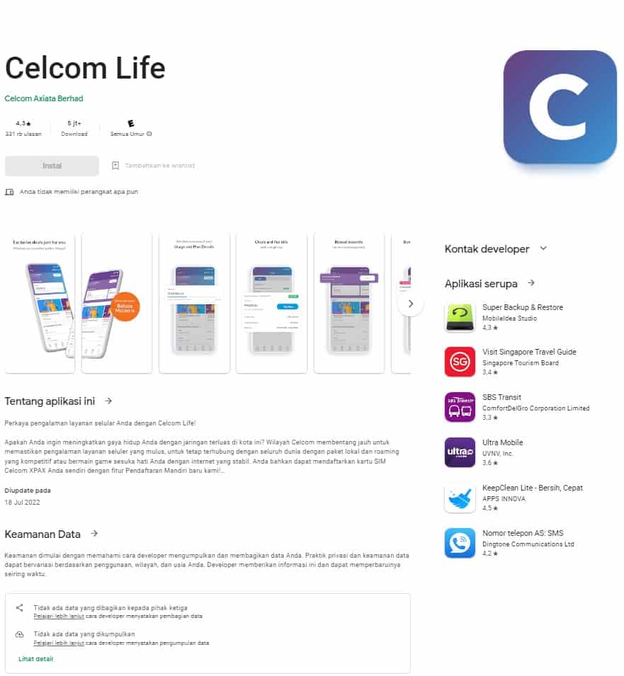 cara hentikan langganan internet celcom (app)