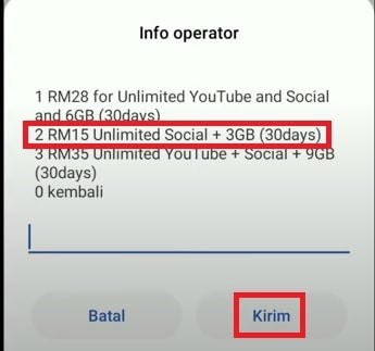 cara langgan internet digi unlimited (via kod dial 5)