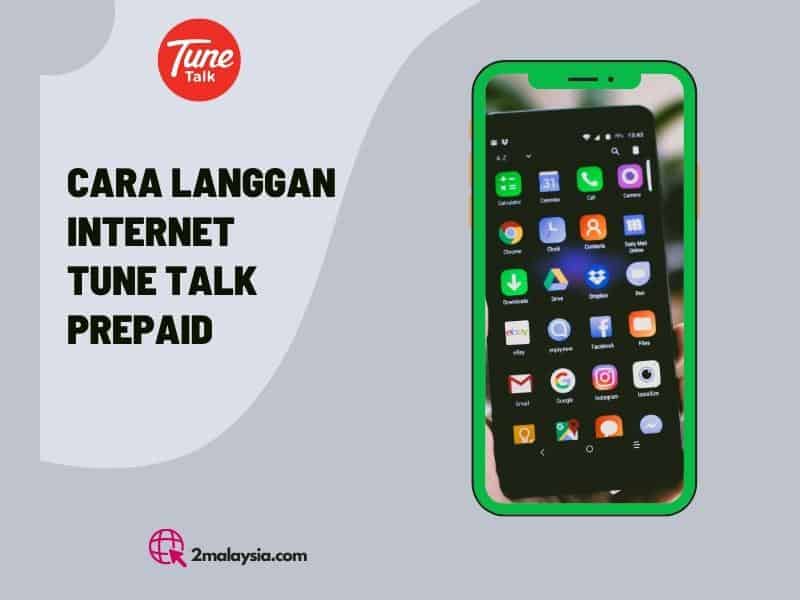 cara langgan internet tune talk prepaid