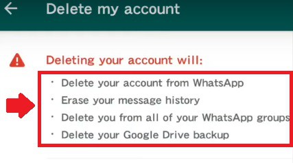 cara padamkan akaun whatsapp (nota)