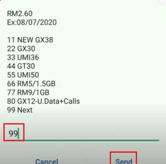 cara pinjam sos topup u mobile (dial 2)