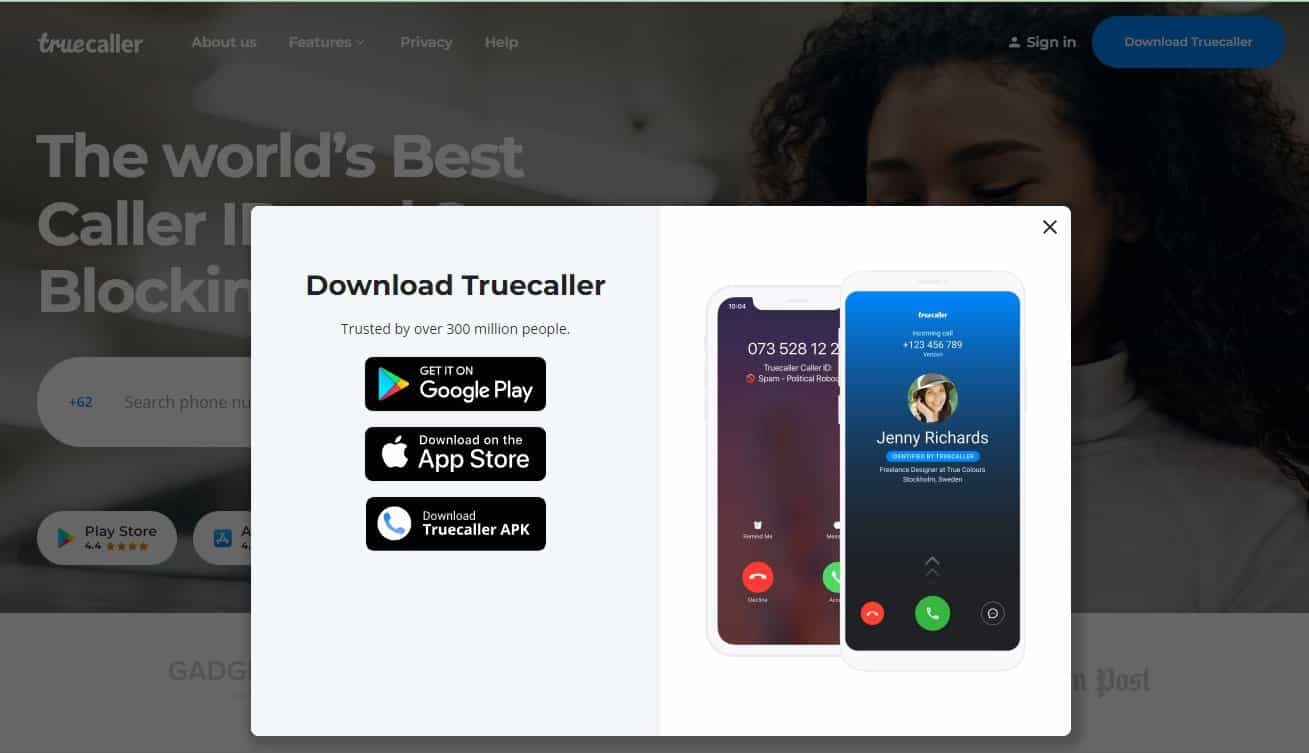 cara semak pemilik nombor telefon digi (via truecaller)