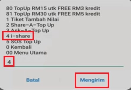 cara share kredit maxis (ke indonesia 4)