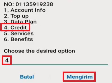 cara share kredit tune talk (melalui dial 2)
