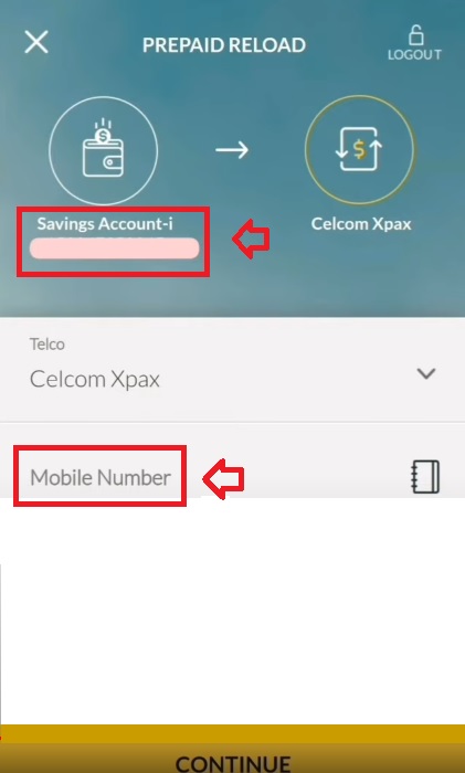 cara top up celcom (maybank2u) 2