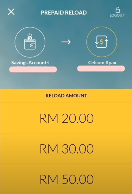 cara top up celcom (maybank2u) 3