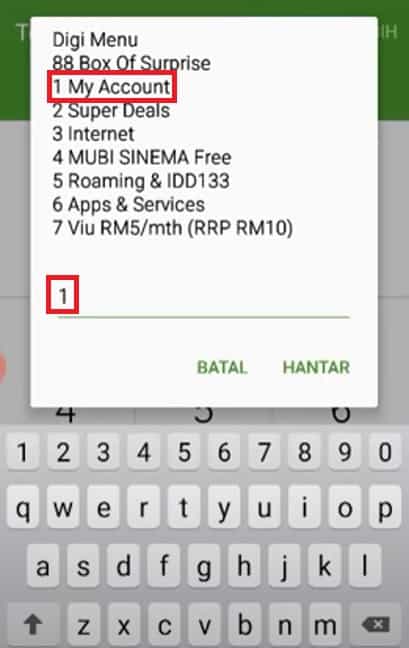 cara transfer kredit digi ke indonesia (via dial 2)