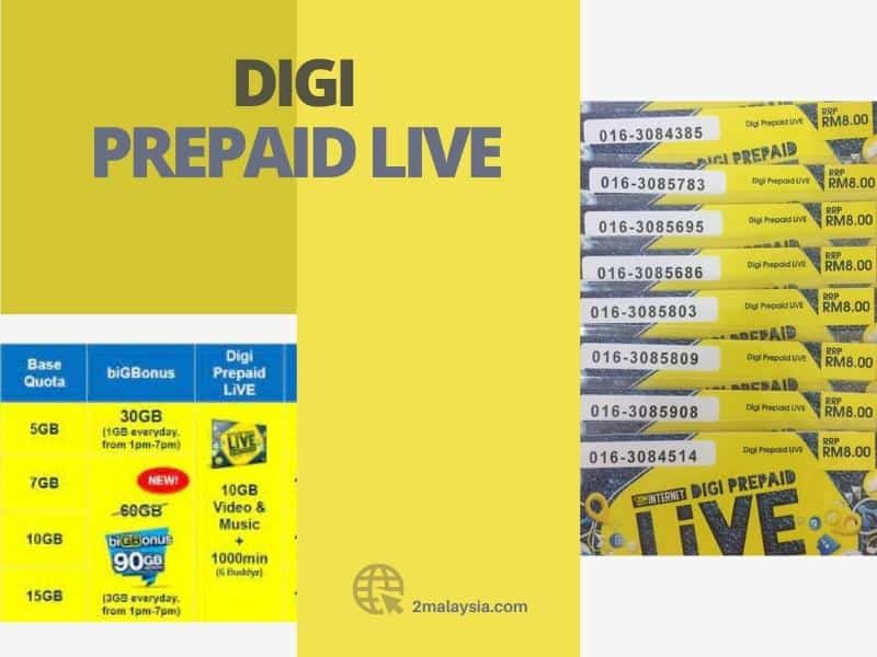 cara tukar plan digi (digi prepaid live)