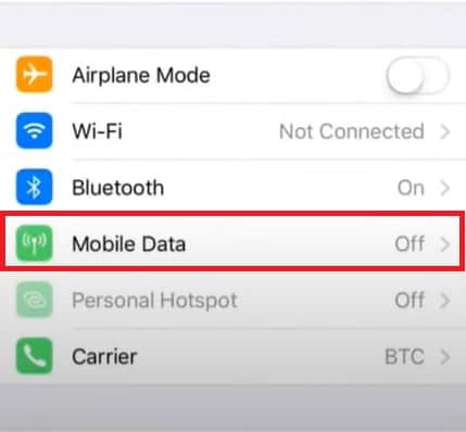 setting apn u mobile (iOS 1)
