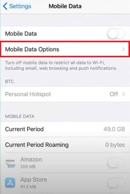 setting apn u mobile (iOS 2)